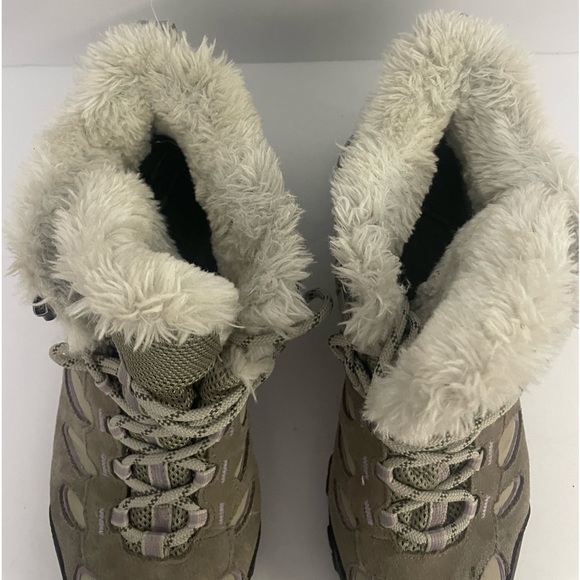 Women’s Merrell Ridgepass Mid Waterproof Brindle/ Seafog Hikers Size 10 - Picture 7 of 11